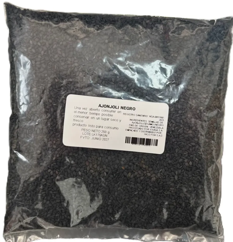 Ajonjolí negro x 250 gr