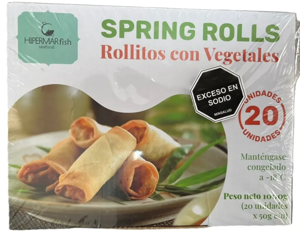 Spring Roll Rollitos Con Vegetales 1000G
